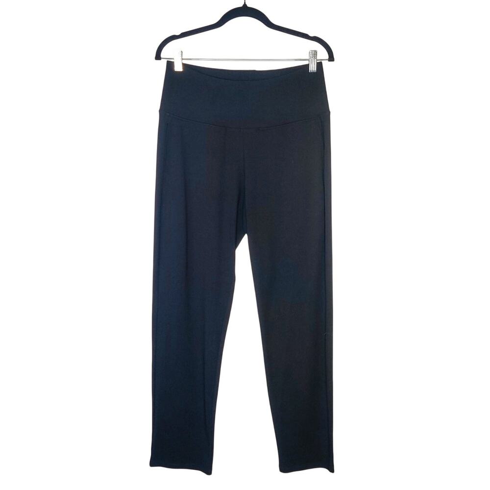 Habitat Pull On Knit Travel Pant Black Ankle Length Small Minimalist Comfort - Picture 4 of 15
